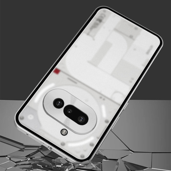 Carcasă pentru Nothing Phone 3A, Frame Case, de argint
