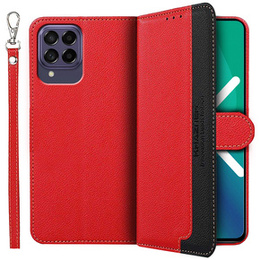 Husa cu clapetă pentru Samsung Galaxy M53 5G, KHAZNEH RFID, albastru