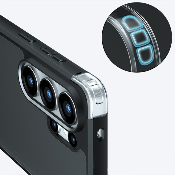 Husă Fusion Hybrid pentru Samsung Galaxy S26 Ultra, negru mat