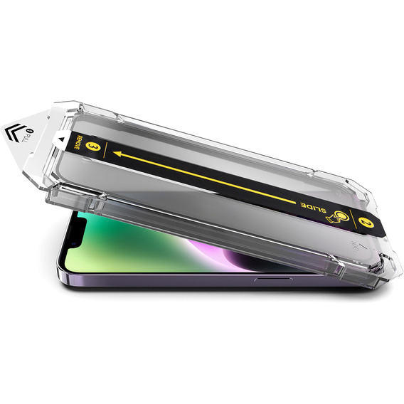2x Sticlă temperată pentru iPhone 16e / 14 / 13 / 13 Pro, ERBORD Easy App Full Screen Protector