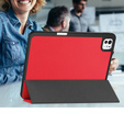 Husă pentru iPad Pro 11" 2024 (5 gen.), Smartcase cu spațiu pentru stylus, roșu