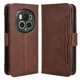 Cu clapetă pentru Honor Magic 6 Pro 5G, Card Slot, maro