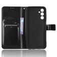 Cu clapetă pentru Samsung Galaxy M34, Crazy Horse Wallet, negru