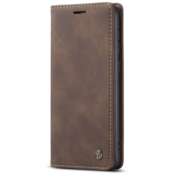 Husa CASEME pentru Samsung Galaxy A53 5G, Leather Wallet Case, cafea