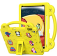 Husă pentru copii pentru iPad 10.2" 2021/2020/2019 (9/8/7 gen.) / Air 10.5" 2019 (3 gen.), Cute Patterns, cu suport, galben