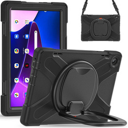Husă pentru copii pentru Lenovo Tab M10 10.1 Gen 3, blindată cu curea, negru