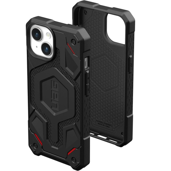 Urban Armor Gear Huse pentru iPhone 15 Plus, Monarch Pro Kevlar MagSafe, negru