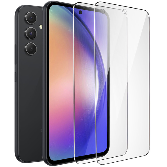 2x sticlă călită pentru Samsung Galaxy A54 5G, ERBORD 9H Hard Glass pe ecran