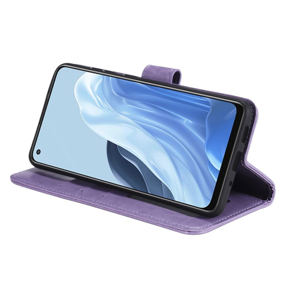 Cu clapetă pentru Oppo Reno7 5G, Mandala, violet