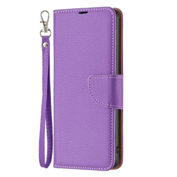 Cu clapetă pentru Samsung Galaxy A54 5G, Wallet Litchi Magnet, violet