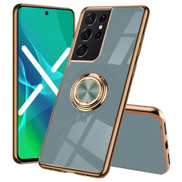 Huse pentru Samsung Galaxy S22 Ultra, Electro Ring, gri