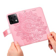 Cu clapetă pentru Xiaomi Redmi Note 13 Pro 5G, Mandala, roz rose gold