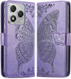 Cu clapetă pentru Honor 400 Lite, Butterfly, violet