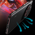 Husa pentru Xiaomi 14 Ultra, Armor Bumper, cu capac pentru obiectiv, negru / roșu