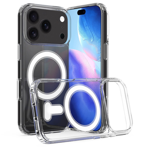 Caz magnetic TPU + Acrilic pentru iPhone 17 Pro Max