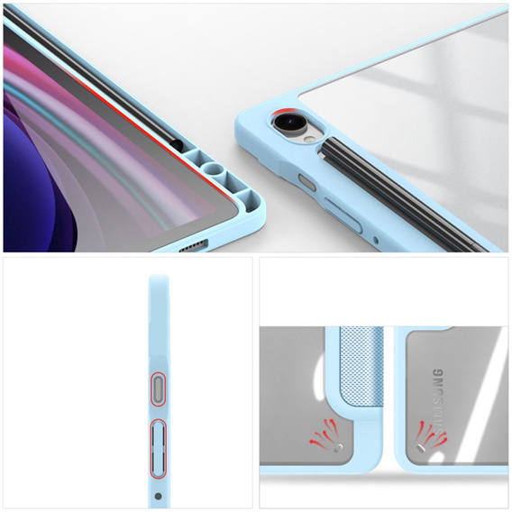 Husa pentru Samsung Galaxy Tab S10 Lite / S10 FE / S9 FE, Dux Ducis TOBY, albastru