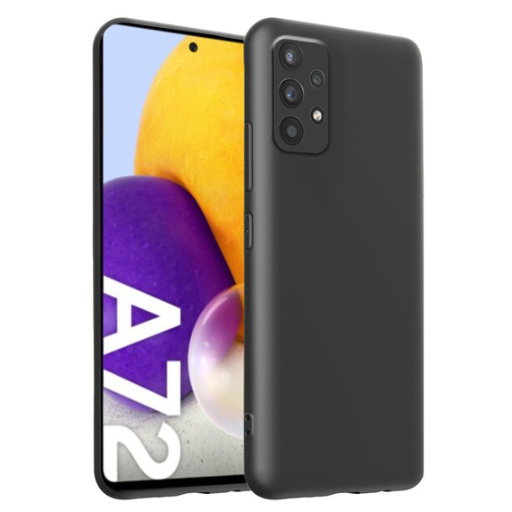Husa pentru Samsung Galaxy A72 / A72 5G, Silicone Lite, negru