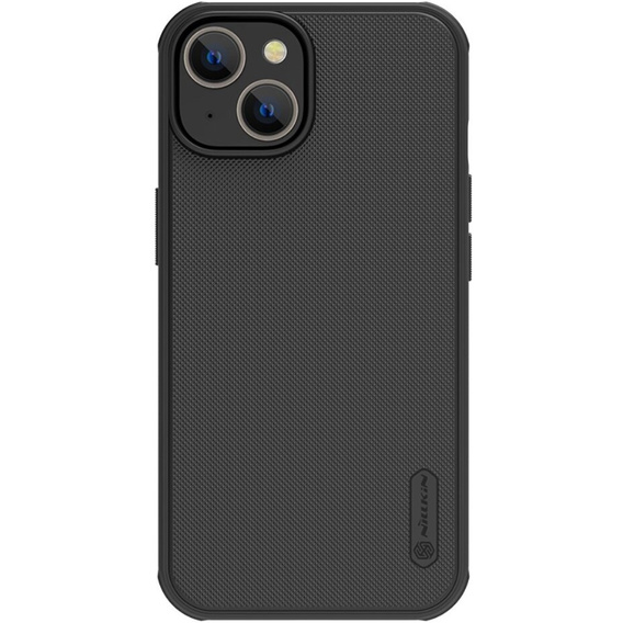 Husa NILLKIN pentru iPhone15 Plus, Frosted Shield, pentru MagSafe, negru