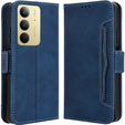 Cu clapetă pentru Realme 14X / Realme C75, Card Slot, albastru închis