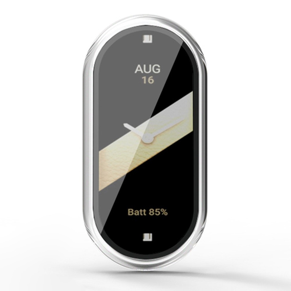 Carcasă 2in1 + sticlă călită pentru Xiaomi Smart Band 10 / 9 / 8, negru