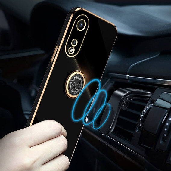 Huse pentru Oppo A78 5G, Electro Ring, negru