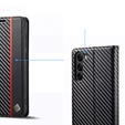 Carcasă cu clapetă pentru Samsung Galaxy S24, Carbon LC.IMEEKE, negru