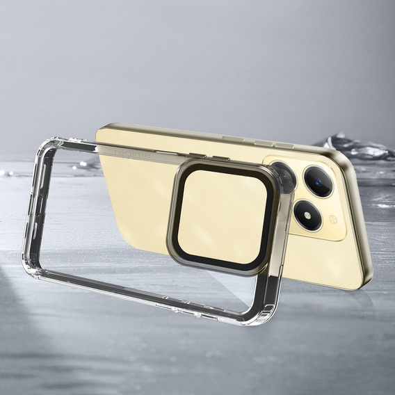 Huse pentru Realme C61, Fusion Hybrid, transparent / negru