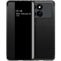 Husă cu clapetă pentru Xiaomi Poco F6 Pro, Side View, negru