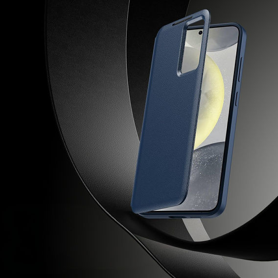Husă cu clapetă pentru Samsung Galaxy A56 5G, Smart View Wallet, albastru