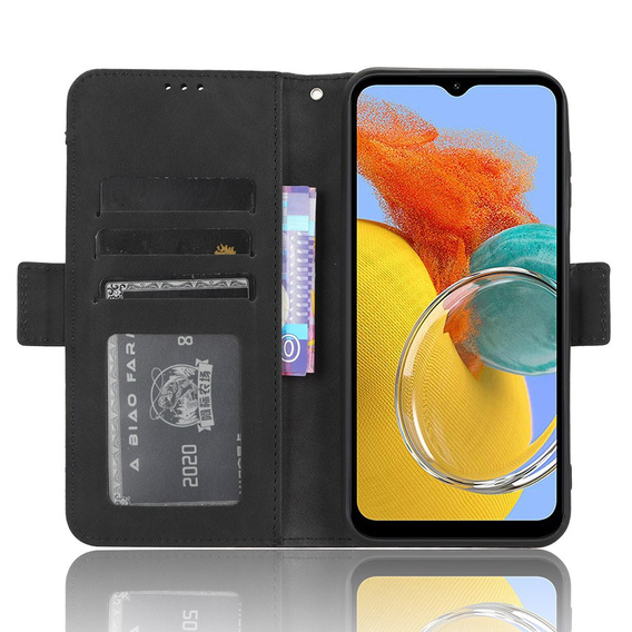 Cu clapetă pentru Samsung Galaxy M34, Card Slot, negru