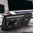 Husă blindată pentru Motorola Moto E14, CamShield Slide, negru