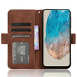 Cu clapetă pentru Samsung Galaxy M35, Card Slot, maro