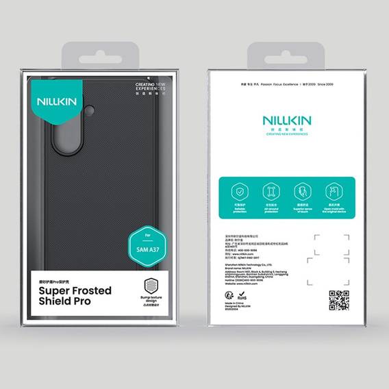 Husă NILLKIN Super Frosted Shield pentru Samsung Galaxy A37 5G, negru