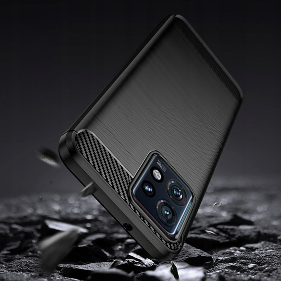 Huse pentru Motorola Edge 40 Pro, Carbon, negru