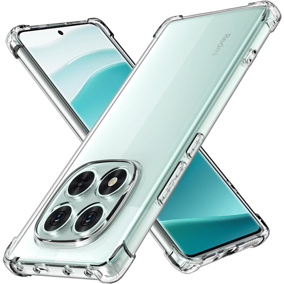 Carcasă pentru Xiaomi Redmi Note 14 Pro 5G /  Poco X7 5G, Erbord Dropproof, transparentă + Sticlă