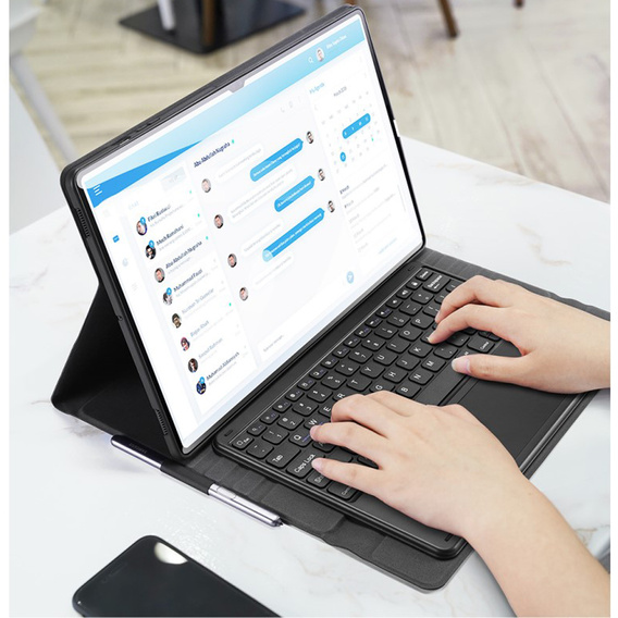 Carcasă + tastatură Samsung Galaxy Tab S8 Ultra, Dux Ducis Magnetic, negru