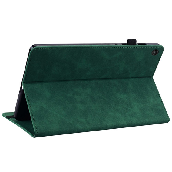 Husa pentru Lenovo Tab M10 10.1 Gen 3, Wallet Pen Slot, verde