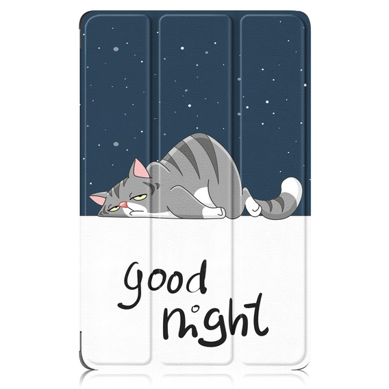 Husă pentru Lenovo Tab P11 Pro Gen 2 TB132FU TB132XU 11.2", cu clapetă, sleeping cat