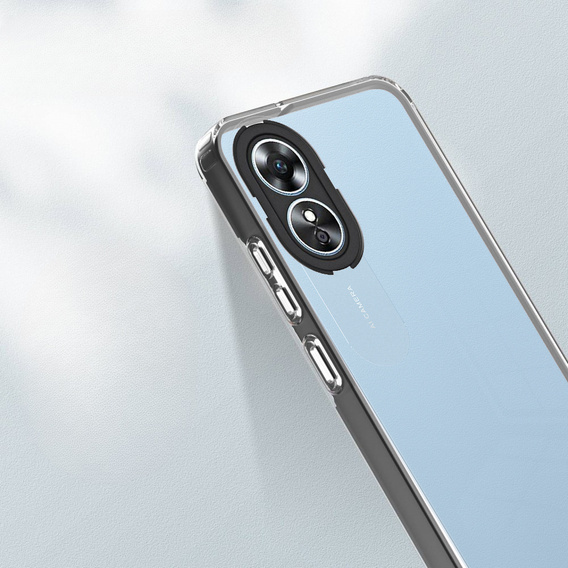 Huse pentru Oppo A17, Fusion Hybrid, transparent / negru