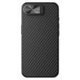 Carcasă pentru iPhone 16e, carcasă blindată Nillkin, Carboprof Case, pentru Magsafe, negru