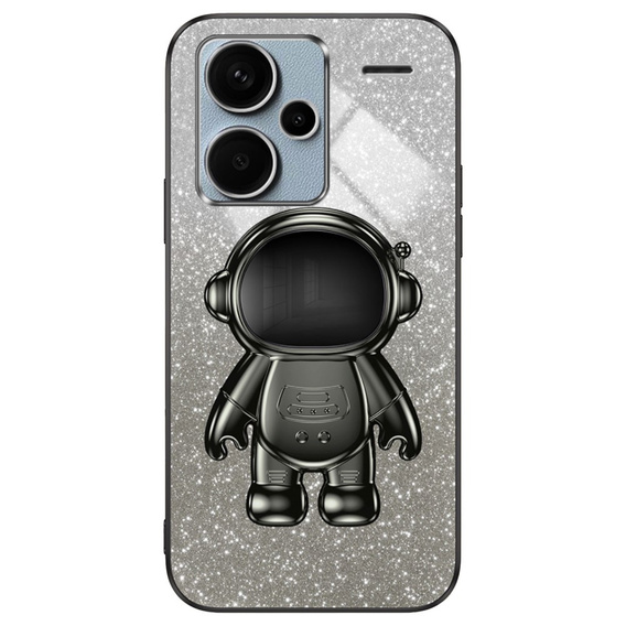 Husa pentru Xiaomi Redmi Note 13 Pro+, Glitter Astronaut, negru