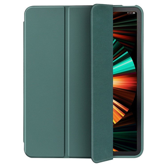 Husă pentru iPad Pro 11 2021/2022, Smartcase cu spațiu pentru stylus, verde