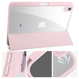 Husă pentru iPad 10.9 2022 10 Gen, Smartcase Hybrid, cu spațiu pentru stylus, roz