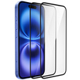 2x sticlă ceramică ERBORD Hybrid Glass pentru iPhone 16 Plus