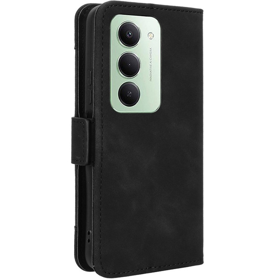 Carcasă Flap pentru Xiaomi Redmi 15 5G / 4G, slot pentru carduri, portofel, negru