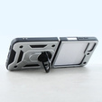 Husă blindată pentru Samsung Galaxy Z Flip5 5G, Nox Case Ring, de argint