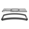 Carcasă MagSafe Spigen pentru Samsung Galaxy S25, Ultra Hybrid, transparent / negru + 9H Tempered Glass
