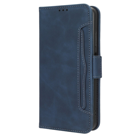 Cu clapetă pentru Xiaomi Redmi Note 13 Pro 4G / Xiaomi Redmi Note 14S / Xiaomi Poco M6 Pro 4G, Card Slot, albastru