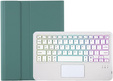 Husă cu tastatură bluetooth iluminată pentru iPad 10.9 2022 (10 gen.), verde
