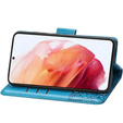 Cu clapetă pentru Motorola Edge 50 Neo / Motorola ThinkPhone 25, Butterfly, albastru